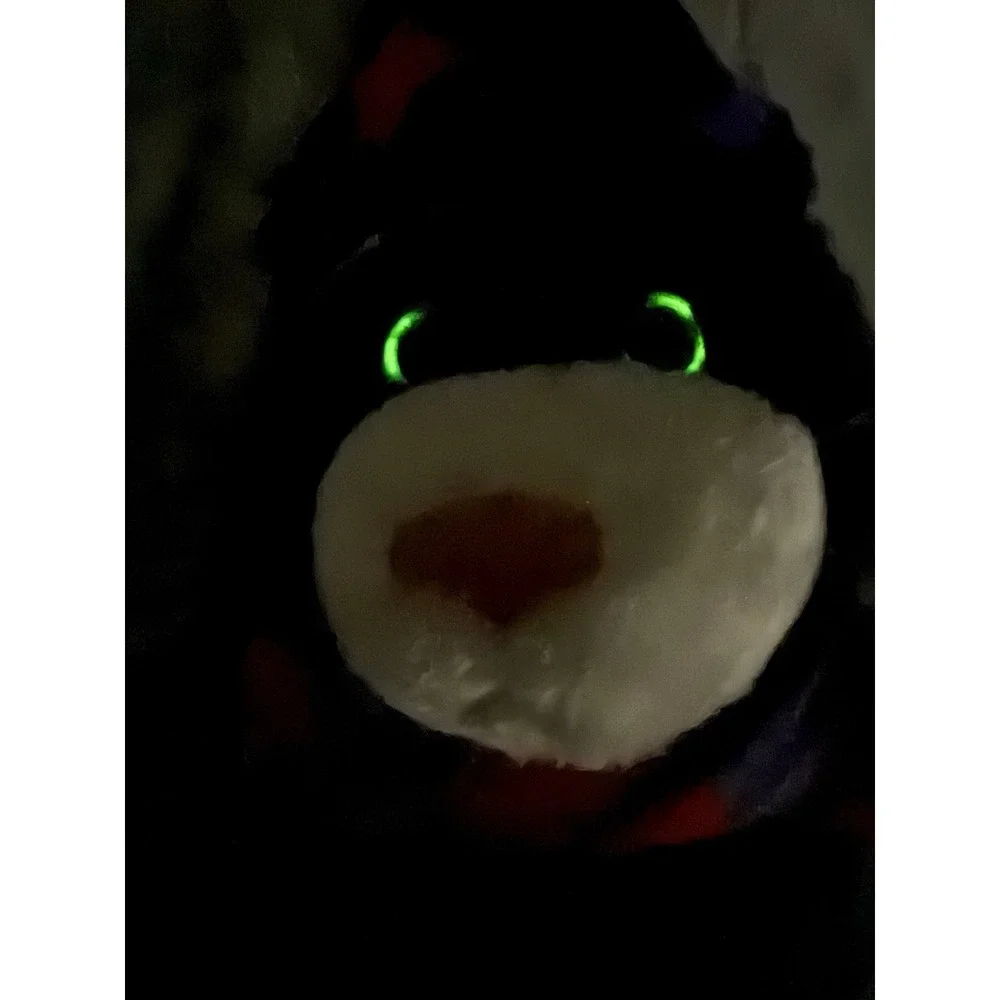 Build A Bear Boo Kitty Glow In Dark Eyes Black Halloween Cat Plush 16